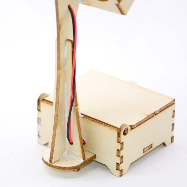 DIY Square Bord Lampe Nat Lys Teknologi Små Produktion Videnskab Eksperiment Håndsamlet Legetøj Model