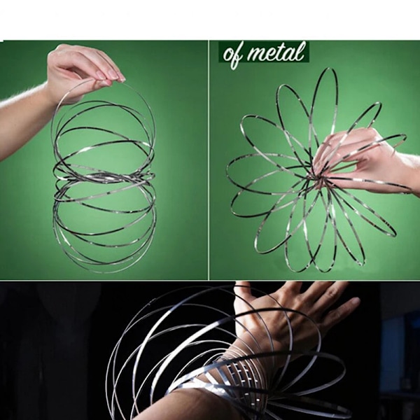 Flow leke Magic Fidget Ring Toroflux Amazing Flow Ring Toys Kinetic Spring Toy
