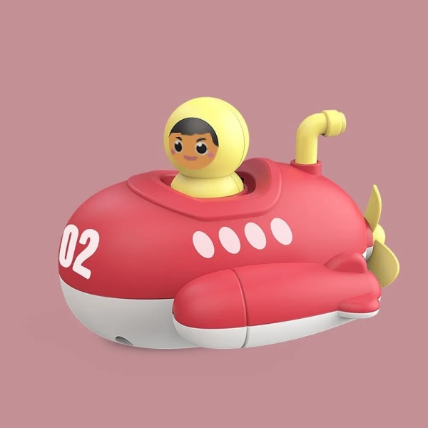 Vauvan kylpy lelut sukellusvene tuuli ylös lelu kellokone laiva vene lasten vesi lelut