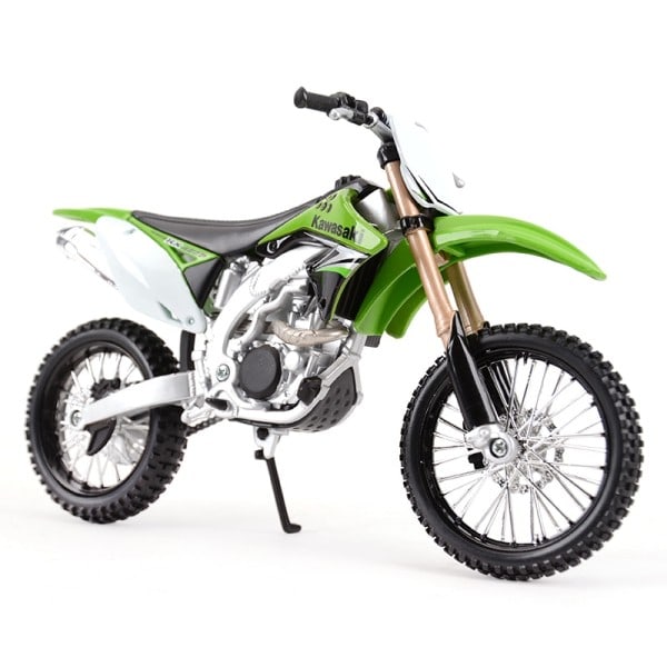 Kawasaki KX 450F Green Die Cast ajoneuvot keräily harrastukset moottoripyörä malli lelut