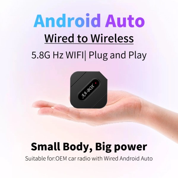 Mini Android Auto Carplay Langaton sovitin AI Box Auto OEM Langallinen Android Auto Langattomaan USB Dongle