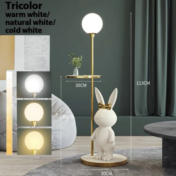 Nordic Modern Rabbit pöytä LED lattia lamppu asumiseen lapsille Lapset‘s huone