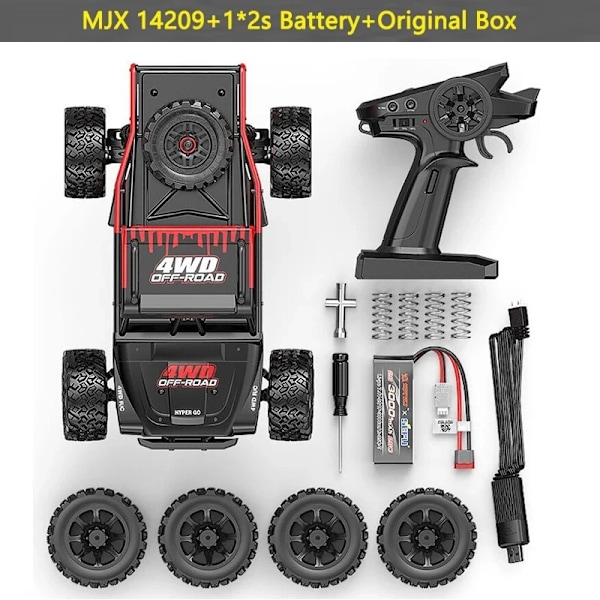 RC bil racing pickup børsteløs fjernbetjening kontrol bil 1/14 Off-road kørsel Højhastighed lastbil legetøj model
