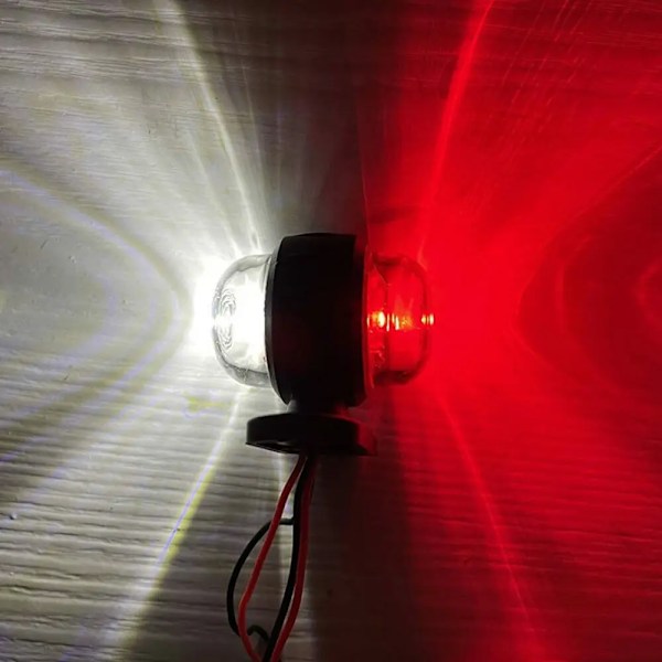 4 pieces 12v-24v universal lastbil trailer bag lys side markering blink lys lampe små lygter kant lys signal lys