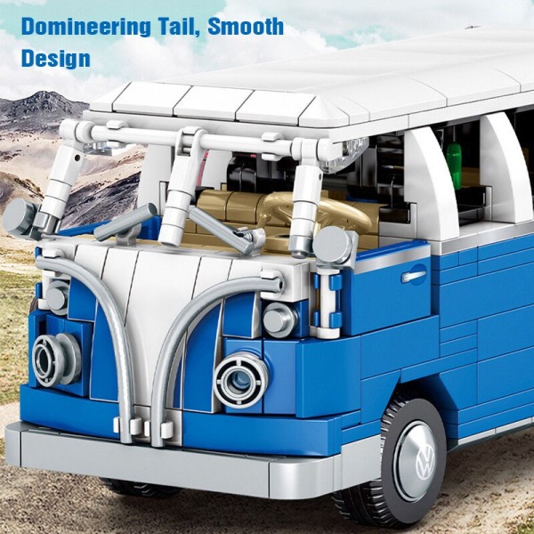 Asiantuntija Sininen Bussi rakennus lohkot STEM matkailu bussi malli tiilet kuljetus sarja lelut