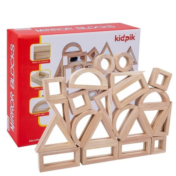 Trä regnbåge stapling block kreativt färgstarkt lärande och pedagogiskt byggande byggande leksaker set för barn