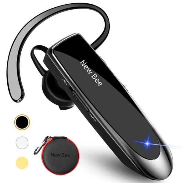 Bluetooth Headset V5.0 Trådløse Øretelefoner Hovedtelefoner med Mic 24Hrs Earbuds Earpiece