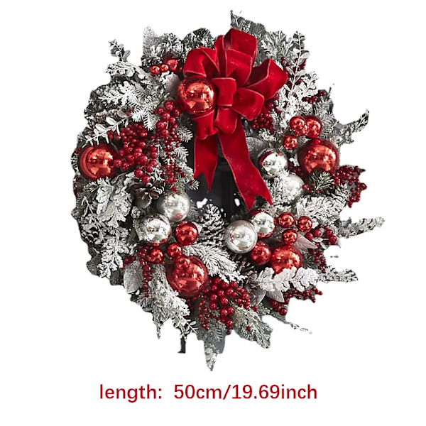 jul krans fram dörr jul dörr krans röd boll prydnader