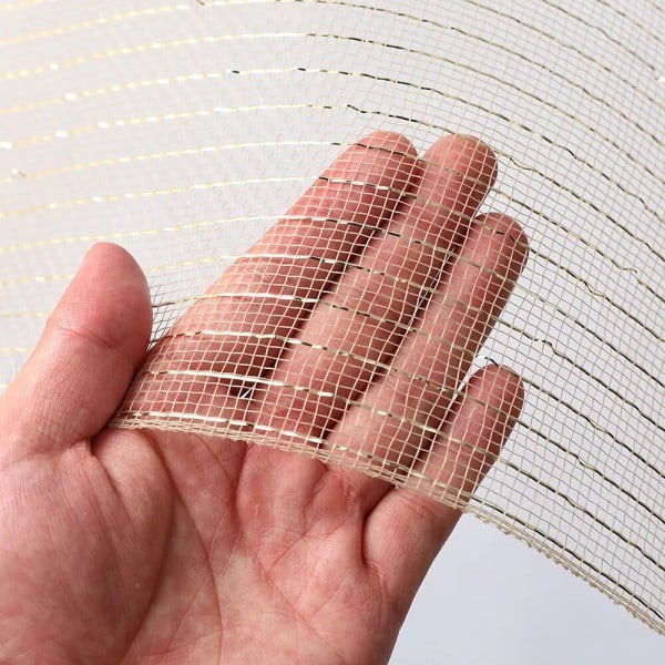 Joulu Seppele Mesh Kulta Siver DIY Joulu Kuusi Nauha koristelu Hyvää Joulua