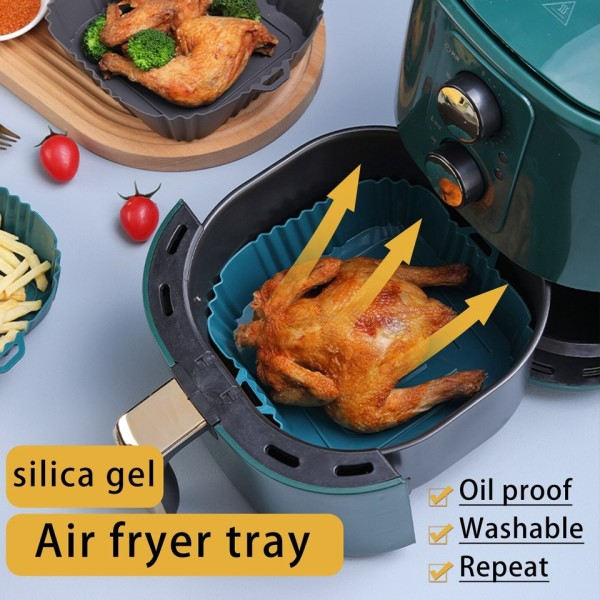 Ilma Fryer uuni leivin pelti silikoni pelti paistettu kana pizza matto öljytön silikoni pannu