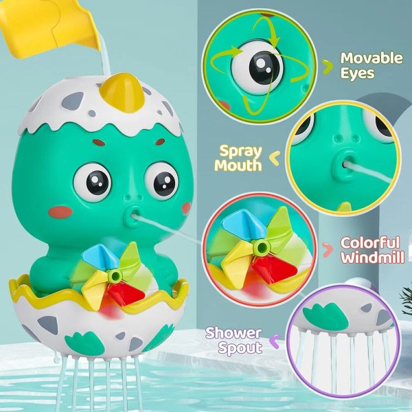 Baby badekar leke småbarn badekar badekar basseng blokker leketøy dinosaur vann sklie leker