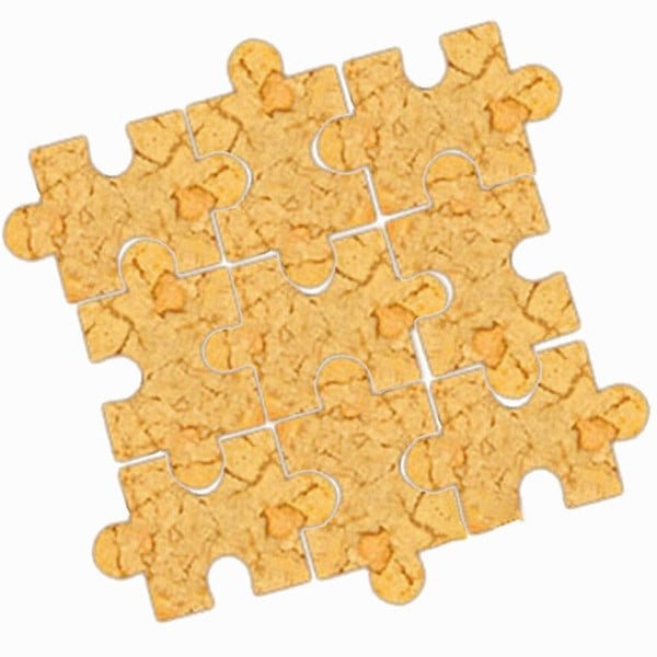 Jigsaw form cookie mugg kake form rustfritt stål cookie cutter