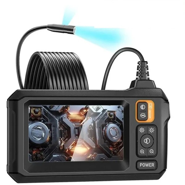 Industriell Endoskop Kamera 8mm HD1080P 4,3tum IPS Skärm 1080P Rör Inspektion Kamera