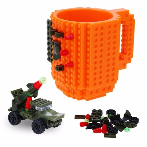 350 ml Creative Mælk Krus Kaffe Kopper Creative Build-on Brick Krus Kopper Drikke Vand Holder