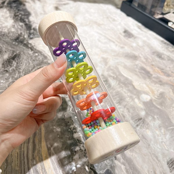 Rain Stick Lelu Lasten Sensorinen Kehittelevä Rytmi Shaker Rainmaker sylinteri