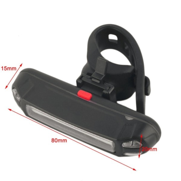 Nat Ridning Cykel Baglygte Udendørs Lys USB Opladning Enkelt Lampe Mountain Cykel LED Advarsel Baglygte