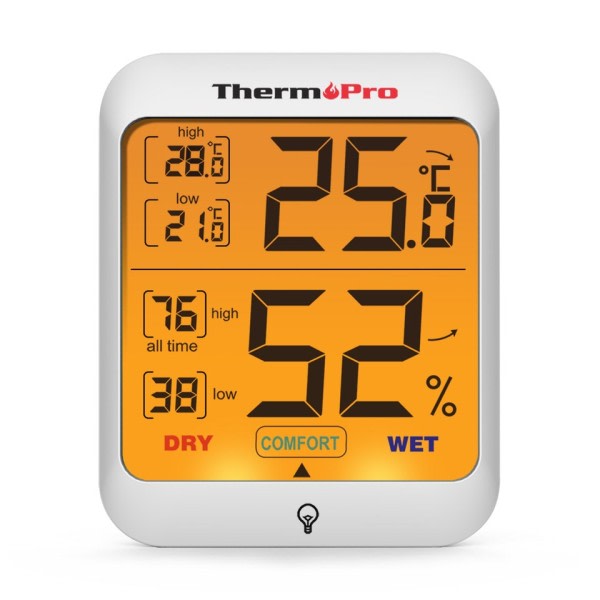 ThermoPro TP53 Digital Inomhus Rum Bakgrundsbelysning Termometer Hygrometer Temperatur För Hem