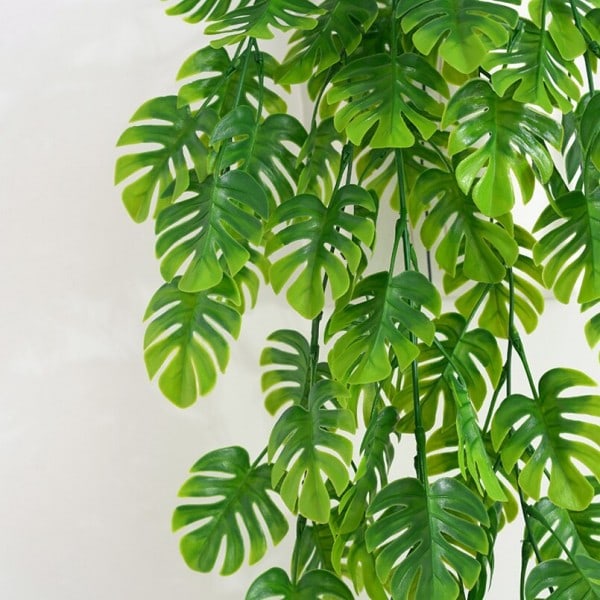 Billig plast skildpadde blad jul pynt til hjem have stue værelse væg hængende kunstige planter