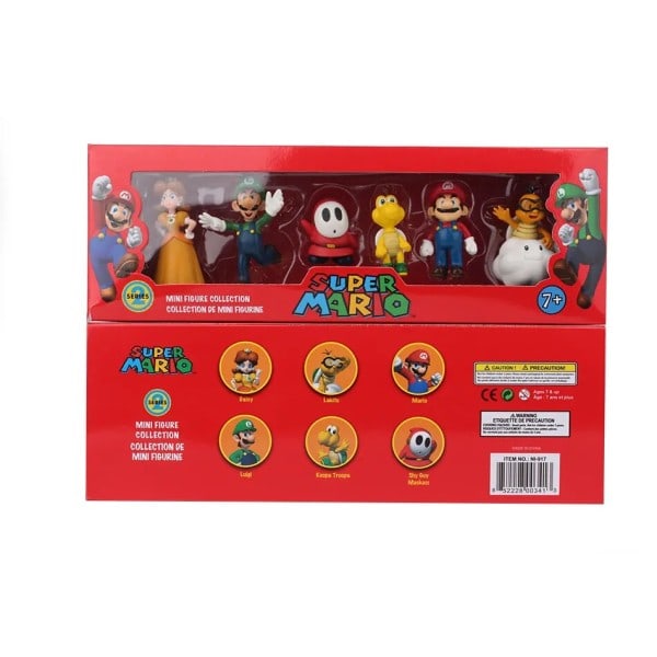 Super Mario Bros PVC Action Figur Leksaker Dockor Modell Set