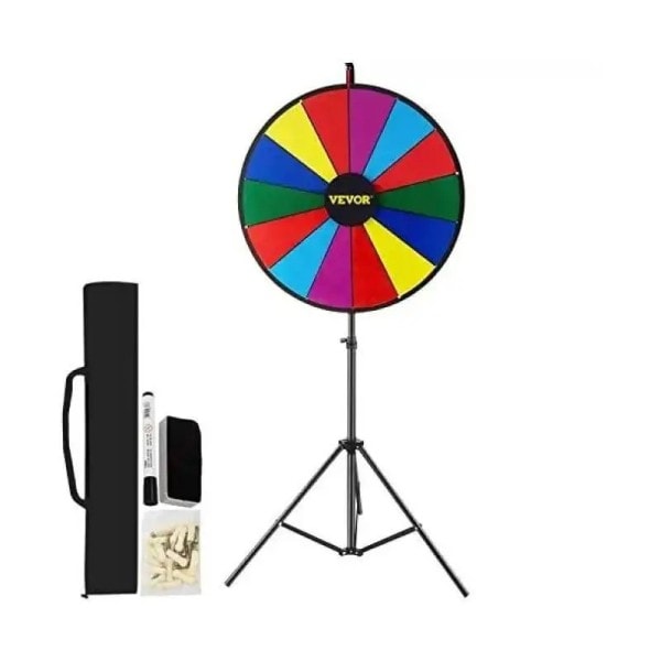 18 tommer bordplade farve præmie hjul med foldning stativ gulv stativ 14 slots tør slet for vind fortune spinning stand spil