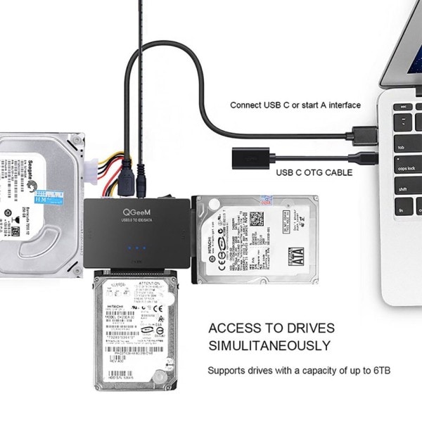 SATA USB IDE sovitin USB 3.0 Sata 2.5 3.5 kiintolevy asema HDD SSD USB muunnin
