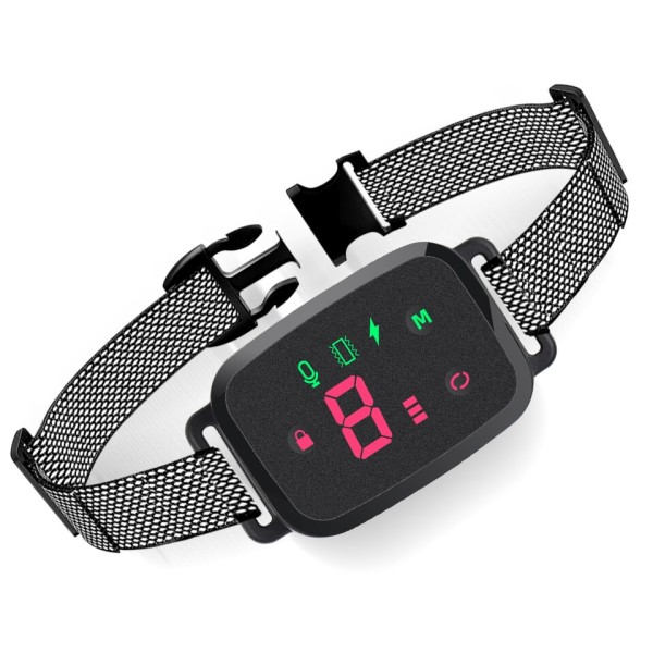 Smart Automatisk Anti Bjeffing Hundehalsbånd HD Digital Display IP67 Vanntett halsbånd