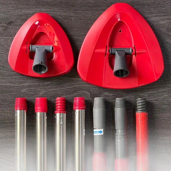Mopp bas skiva mopp huvud ersättning plast triangel skiva