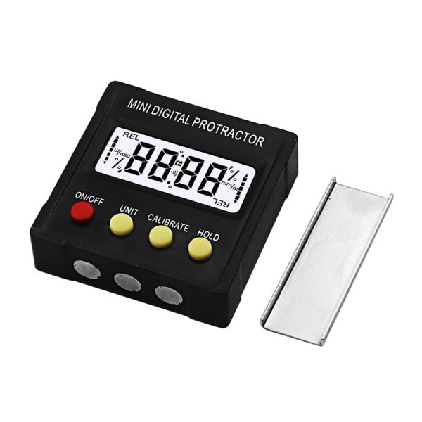 360 grader mini digital gradskiva lutningsmätare elektronisk nivå box magnetisk bas mätverktyg