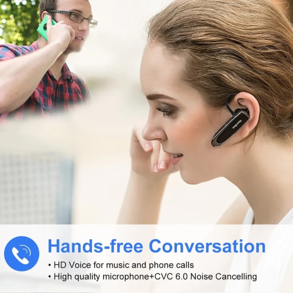 Trådlöst Bluetooth 5.0 Hörlurar Hands Free Mini Headset 22H Musik Spelar Hörlurar