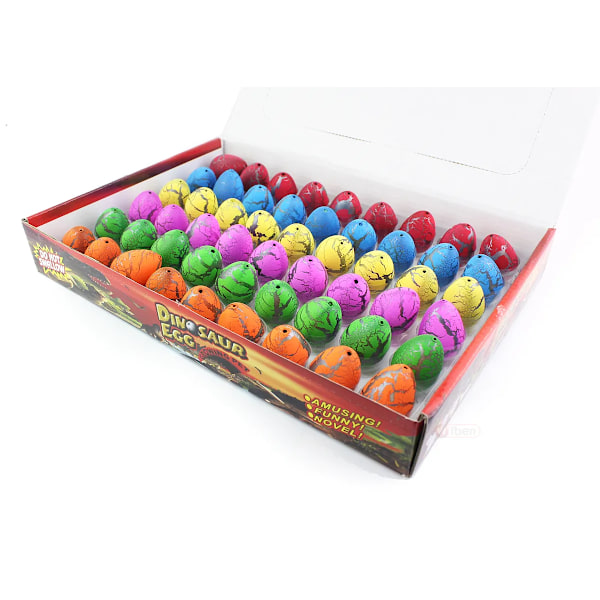60 stykker Magic Vann Klekking Inflasjon Voksende Dinosaur Egg Leketøy For Barn Pedagogiske Leker