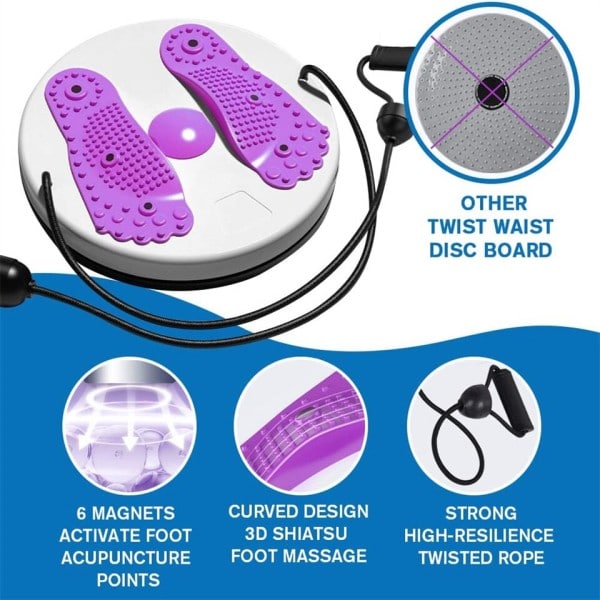 Talje vridning disk unisex talje træner sundhed tynd talje motionist twist bræt motion fod massage plade