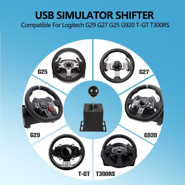 Gear Skifter For Logitech G27 G29 G25 G920  Racing Spil