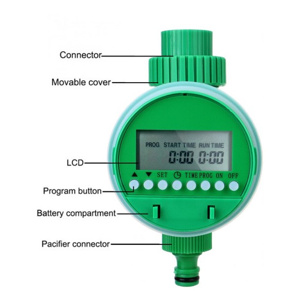 Automatisk Irrigation Timer Have Vand Kontrol Enhed Intelligence Ventil