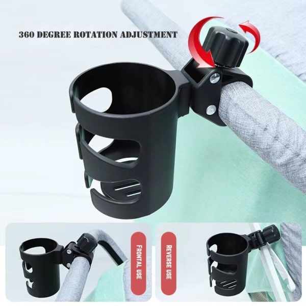 Baby klapvogn kop baby klapvogn kop holder universal 360 roterbar drikke flaske