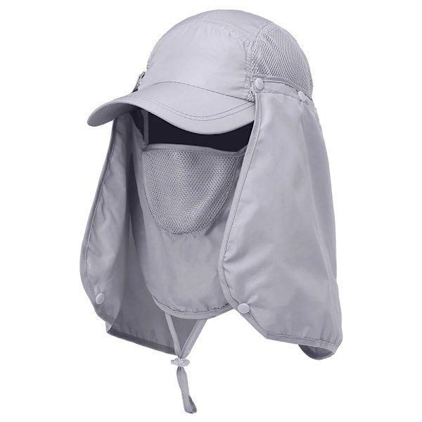 Fiske Hatt Utendørs Sport Turing Visor Hatt UV Beskyttelse Ansikt Nakke Dekke Fiske Sol Beskyttelse Hatt