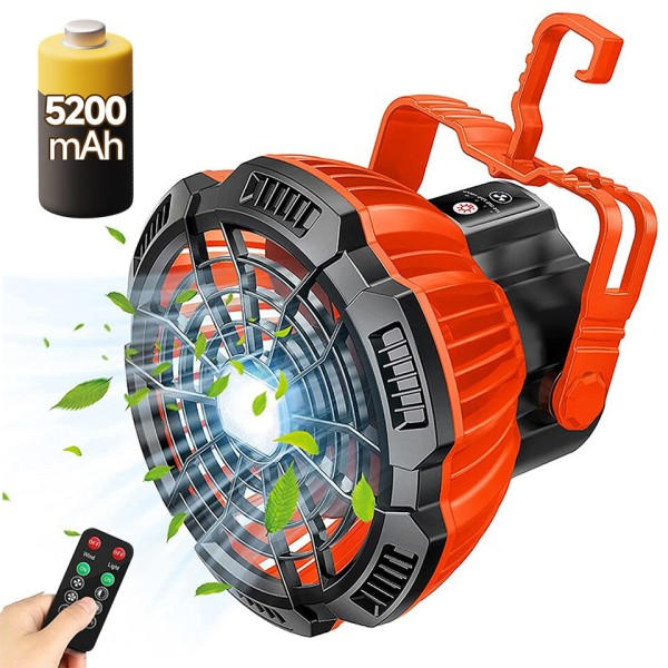 5200mAh LED Camping tuuletin valot ulko USB ladattava tuuletin