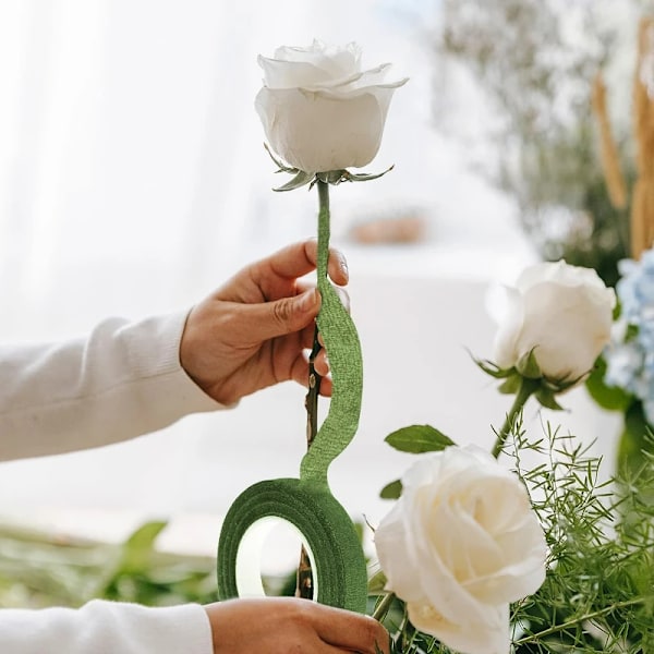 20m Blomodling Tejp Självhäftande Bukett Blommigt Stam Papper Tejp