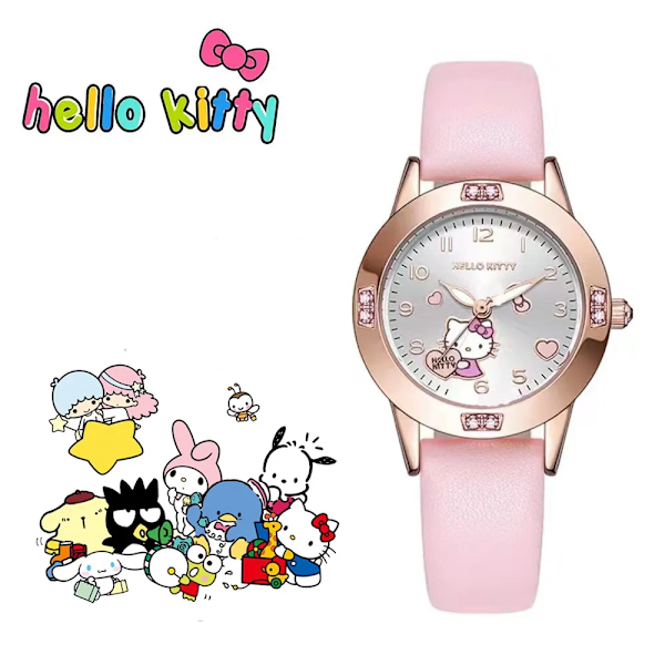 Hello Kitty Watch Kuromi Cinnamoroll Kawaii Quartz Casual Mote My Melody WristWatch