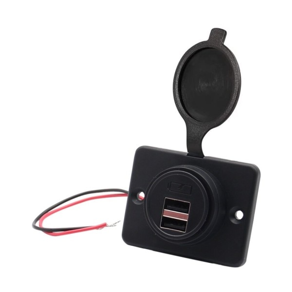 Kaksois USB lataus virta pistorasia 4.2A 12V 24V auto moottoripyörä adapterit pistoke laturi