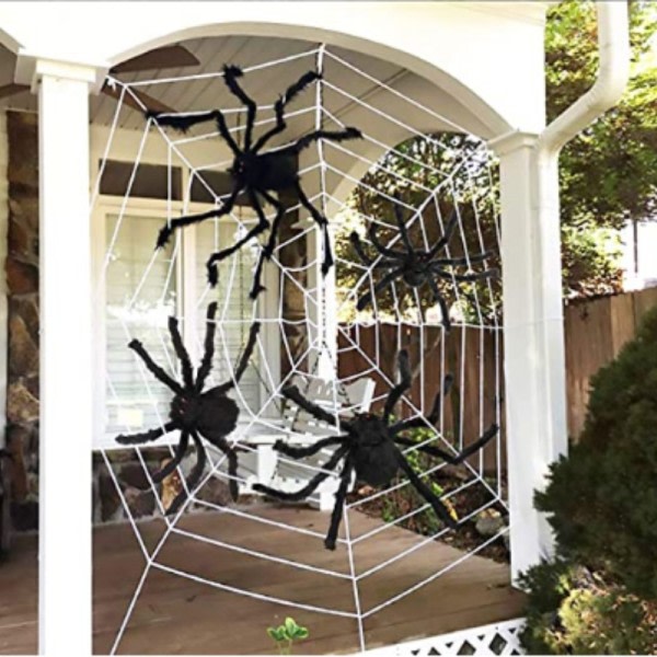 150 cm Oversized Plysj Sort Edderkopp Halloween Fest Dekorasjon