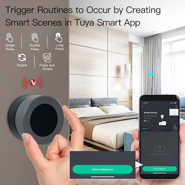 Smart Knapp Switch Trådlös Scen Switch Knapp Kontroll