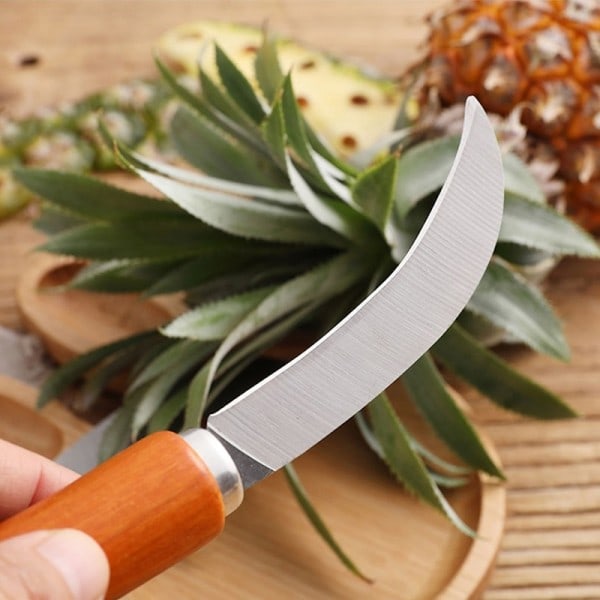 Rustfritt stål Ananas Kniv Grønnsak Frukt  Skreller Tre håndtak kutter