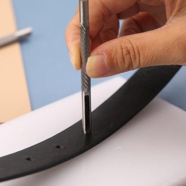 15 bitar Bärbart Läder Hål Punch DIY Handgjorda Puncher Verktyg