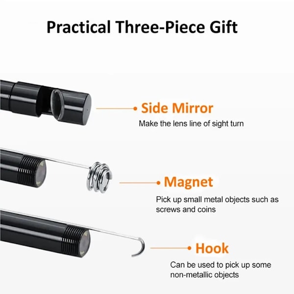 7,0 mm   TYPE-C   endoskooppi   kamera   IP67   vedenpitävä   6   LEDiä