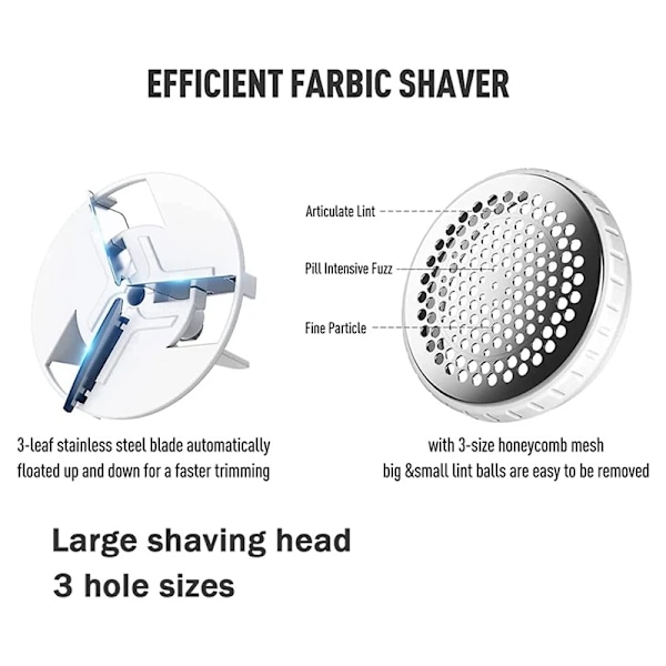 Lo fjerner Oppladbart stoff barbermaskin elektrisk genser defuzzer lo fuzzs pilling piller trimmer