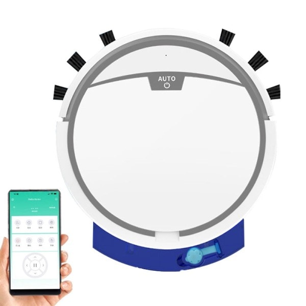 Robot dammsugare 2800PA smart APP fjärrkontroll trådlös rengöring maskin