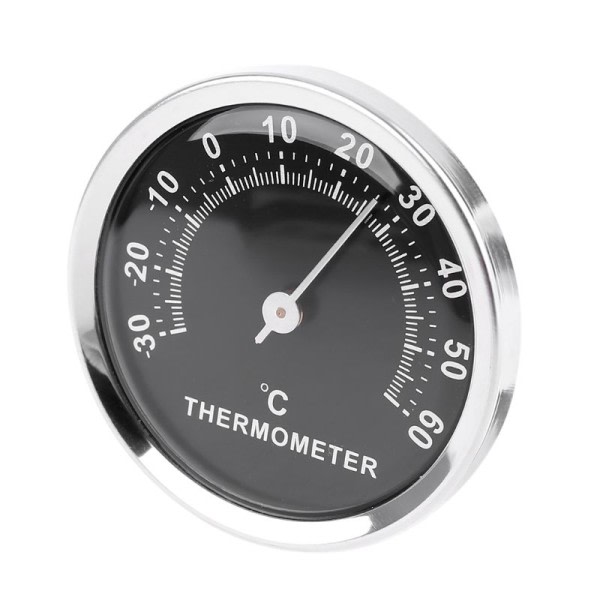 Mini termometer mekanisk ingen batteri analog 58mm bil temperatur måler