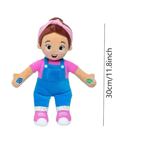 Puhu & laula nukke 30cm pitkä interaktiivinen lelu taapero lelut