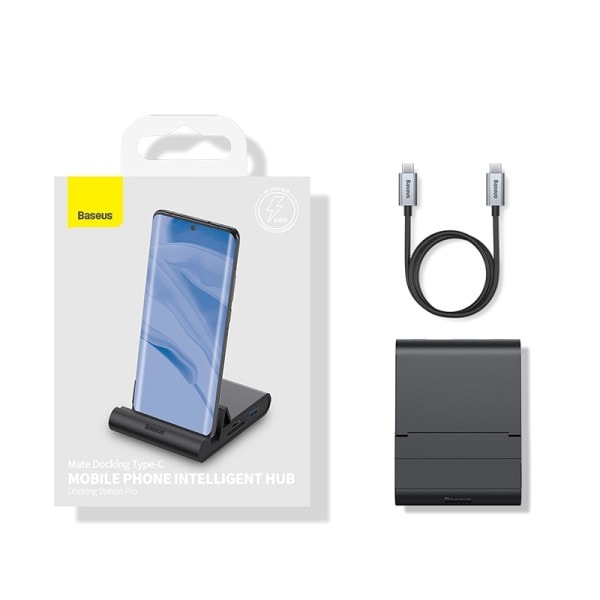 Docking station USB C Hub til 4K HDMI-kompatibel USB 3.0 PD 100W hurtig oplader