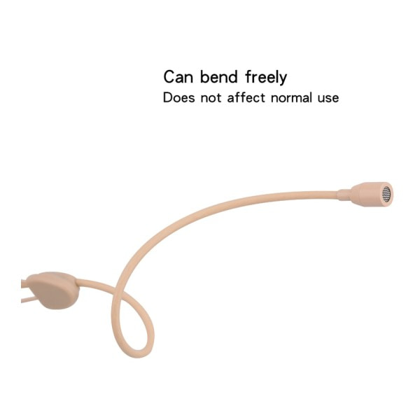 Elektret Kondensator Hodeslitt Headset Mikrofon 3,5 mm Jack TRS Låsing Mic